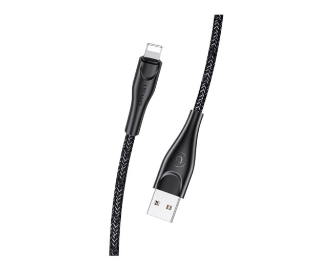 USAMS Kabel pleciony U41 lightning 3m 2A czarny - 1569124 - zdjęcie